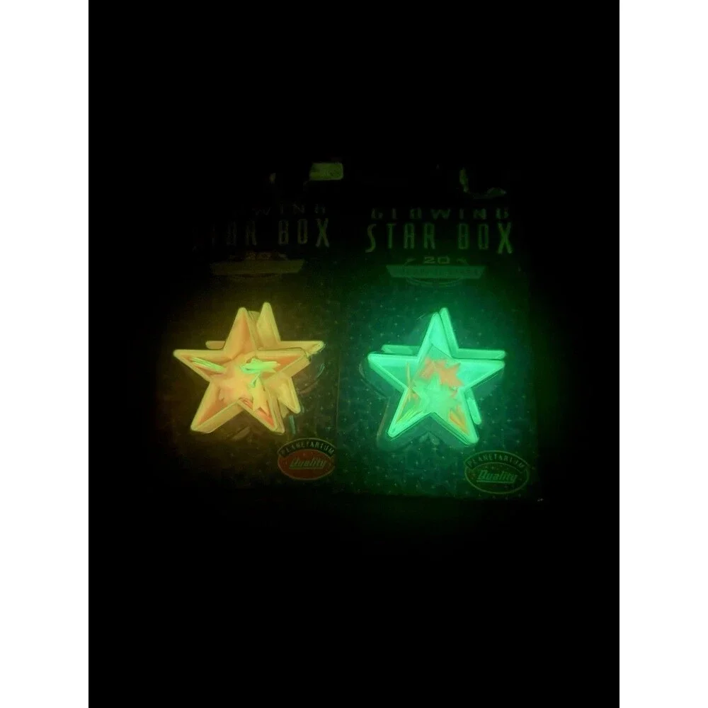 VTG 1996 GREAT EXPLORATIONS GLOWING STAR BOX 20 COLORFUL STARS 2 Pack New
